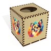 Square 'Chihuahua' Wooden Tissue Box Cover (TB00061303)