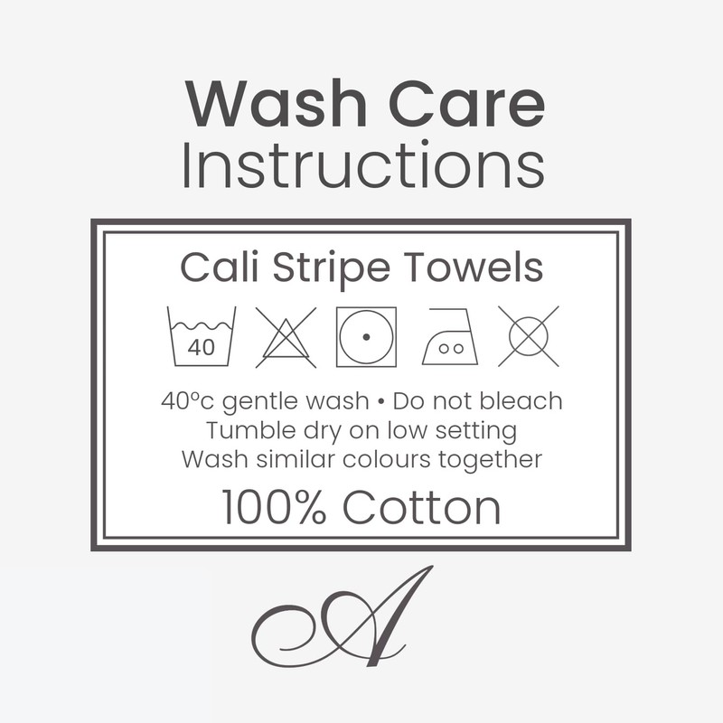 Allure Cali Multi Striped Bath Towels Pack of 2 70