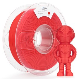 Amolen PLA Basic-High Speed, 1.75mm, 1KG/2.2LB:_Apple Red_US (TO US ONLY)