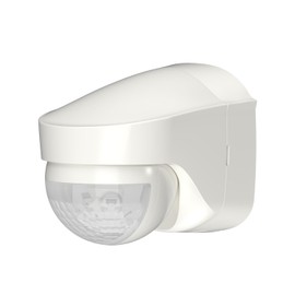 Theben PIRA to AP 1030206 Motion Sensor for Outdoor Use, IP 55, Detection Range Semicircular 180°, up to 12 m, Overrun Time 5 s - 15 Minutes, Wall Mounted Surface-Mounted, Exit-On, Anti-Creep