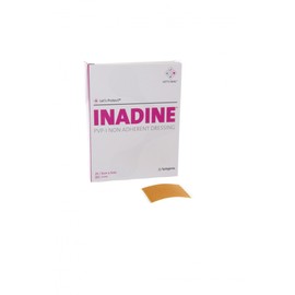 Inadine JKP01481 PVP-I Non-Adherent Dressing, Sterile, 5 cm Width, 5 cm Length (Pack of 25)