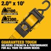 DEWALT DXBC9002 Black/Yellow 2” x 10’ Auto Retractable Ratchet Straps