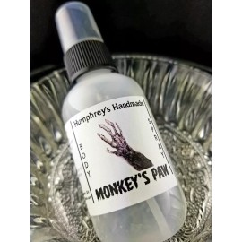 Humphrey's Handmade MONKEYS PAW Unisex Body Spray, Cologne Fragrance Mens Womens Banana Coconut