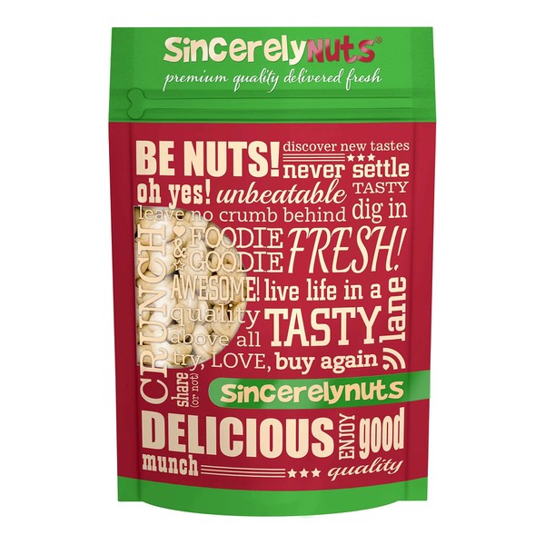 Sincerely Nuts – Whole Organic Raw Cashews | Three Lb. Bag | Deluxe Kosher Snack Food | Healthy Source of Protein, Vitamin & Mineral Nutritional Content | Gourmet Quality Vegan Cashew Nut