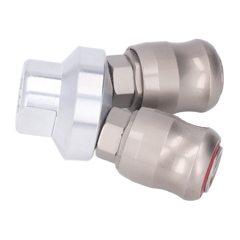 Air Hose Splitter 2 Way Carbon Steel Automatic Pneumatic Quick