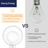 FLSNT Globe LED Large Edison Bulbs, 2700K Soft White, Dimmable,