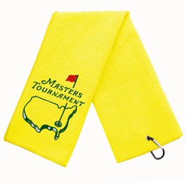 Aikiprety Funny Golf Towel, Funny Golf Towel for Golf Bags with Clip, Golf Gift for Men Husband Boyfriend Dad, Birthday, Cristmas Gifts for Golf Fan - Marsters Tournament (Yellow)