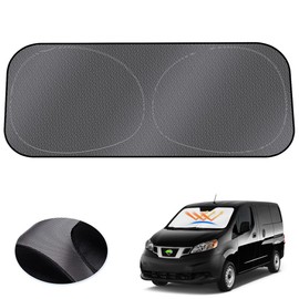 LIMSTYLE Nissan NV200 Vanett Windshield Sun Shade Sporty Type NV200 Vanette M20/VM20/VNM20 Type Sunshade Curtain, UV Protection, Flexible, Car Protection, Custom Parts, Interior Parts, Dot Pattern,