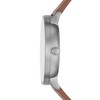 RIIS Three-Hand Medium Brown Leather Watch