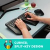 Perixx PERIBOARD-624B US, Wireless Ergonomic Split Keyboard - Up 30