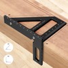 Kosmi Metric and Imperial 3D Multi-Angle Measuring Ruler, 45/90 Degree