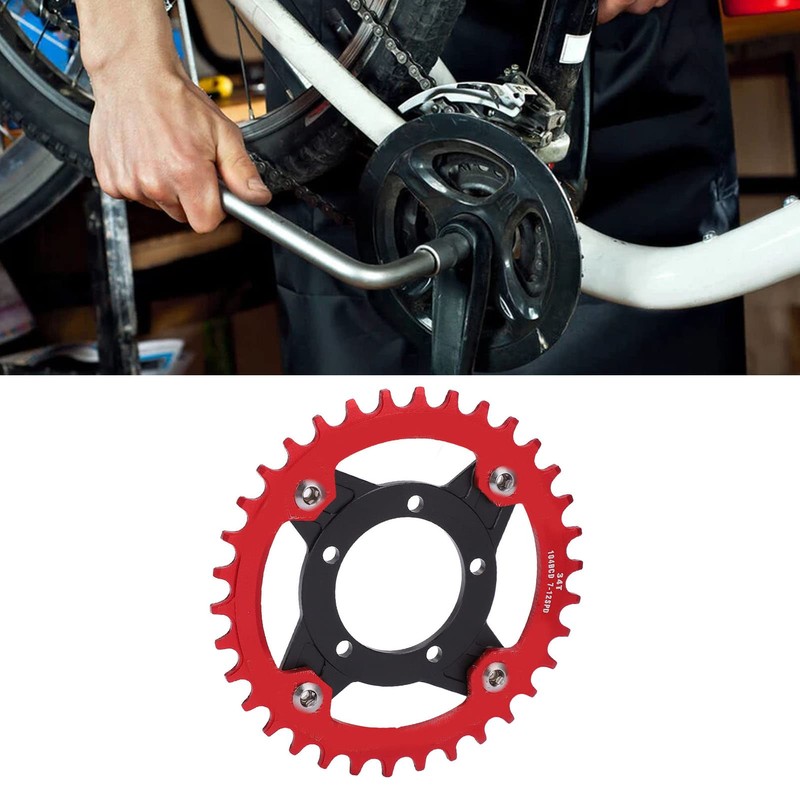 Bike Chainring, 104 BCD Chain Rings 34T Positive Negative Tooth