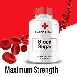 Health Charm Blood Support Pills, Max Strength Supplement, HealthCharm (1 Pack)
