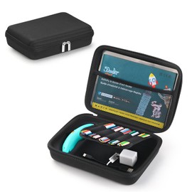 TATAVR Case Compatible with 3Doodler Start+ Essentials for 3D Pen Set for Kids, Carrying Holder Fit for Printing Pens, Storage Organizer for Printing Filament Refill, Micro-USB Charger (3D-05-Black)