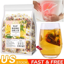 Unbranded 5X Liver Tea Formula Chrysanthemum Cassia Seed Honeysuckle Detox Health Tea Bags - (Only !!!) Towel x1