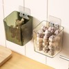 gifthub 2Pcs Storage Organizer Bins,Wall Mounted Clear Storage Bins with