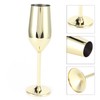 200ml Goblet Stainless Steel Champagne Glass Drinking Cup for Bar/Party