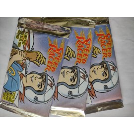 Speed Racer Trading Cards 3 Packs of 7 Cards + 1 Gold Foil Card, 1993
