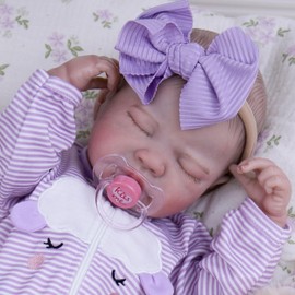 Milidool Realistic Reborn Baby Dolls - 20 Inch Lifelike Newborn Baby Doll Girl Real Life Baby Dolls with Weighted Soft Body for Kids Age 3+