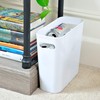 Youngever 1.5 Gallon Slim Trash Can, Plastic Garbage Container Bin,