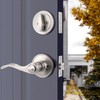 Probrico 3 Pack-Entry Door Lever and Deadbolt Lock Set, handleset