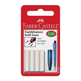Faber-Castell 183996 Replacement Erasers, Pack of 4