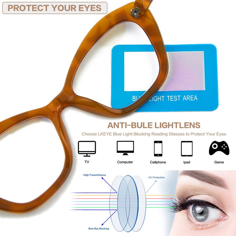 Bifocal Reading Glasses for Women Designer Cat Eye Oversized Frame