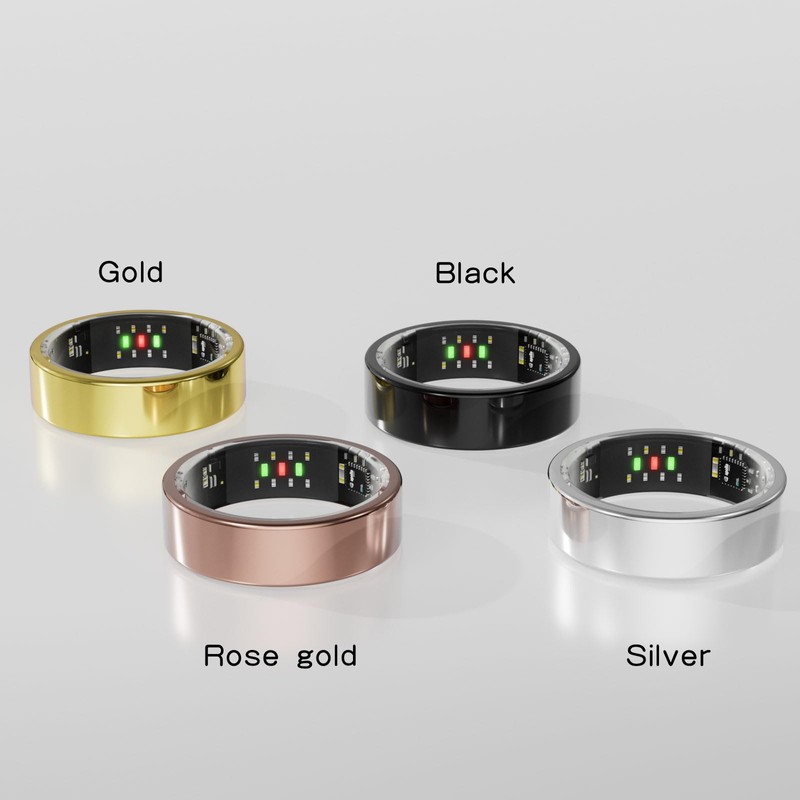 Vic Ring, Ultra-Light Titanium Smart Ring, 7-Day Battery Life, Fitness/Sleep/Stress