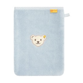 Steiff Unisex Children's Mini Basic Wash Cloth, celestial blue