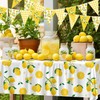 4 Pcs Lemon Party Decoration Lemonade Tablecloth Lemon Triangle Banners