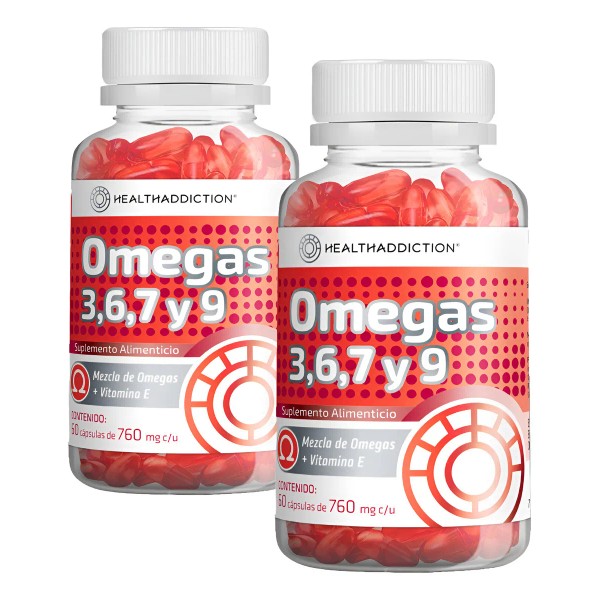 2 Pack Suplemento Alimenticio Omega 3, 6,7 Y 9 120