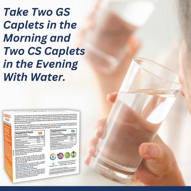 INVIGOFLEX® AMPM - Glucosamine & Chondroitin Sulfate - Turmeric Curcumin