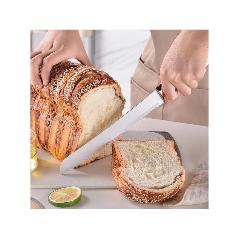 19 Pcs Silicone Kitchen Cooking Utensils Knife Set Cutting Board