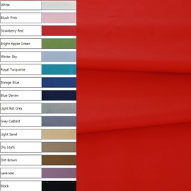 COTTONVILL 40COUNT Cotton Solid Fabric (3yard, 03-Strawberry Red)