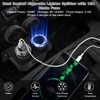 1PCS Cigarette Lighter Socket with Blade Fuse, 2-Socket Cigarette Lighter