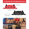 Gioyonil 12v Bus Bar Power Distribution Block 3/8", 4 Post