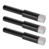 3Pcs Vaccum Brazed Diamonds Dry Tile Drill Bits Marble Granite