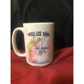 Unbranded I would lose weight but I hate losing retro  15oz mug