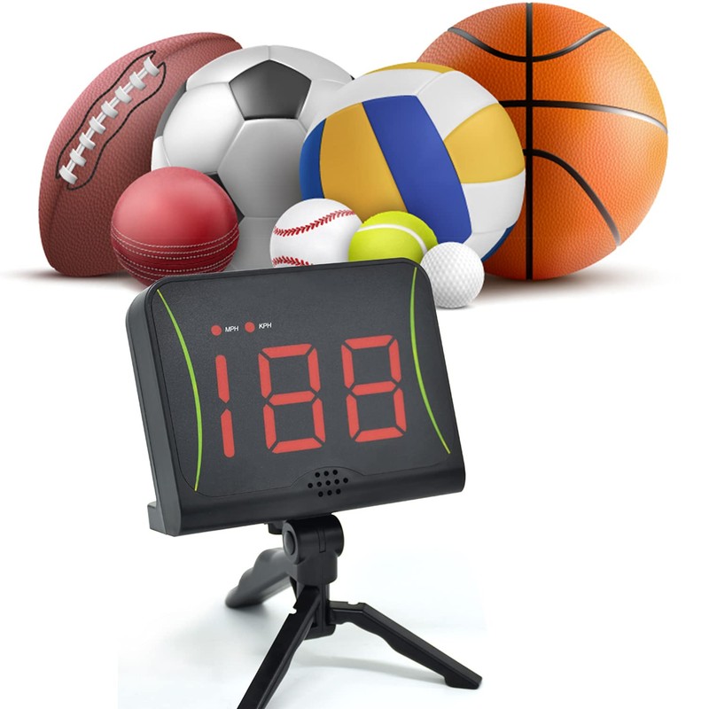 DRM Hands-Free Speed Radars, Multi-Sports Radar Gun for Baseball/Lacrosse/Soccer/Tennis/Golf, Baseball