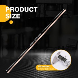 Fox Alloy 40pcs Phos Copper Brazing Rods BCuP-2 1/2 LB Diameter 5/64" Air Self Fluxing Welding Brass Brazing Rod Sticks TIG Arc Pipes for Air-Conditioning,Refrigerating,Electrical Machine HVAC