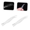 Mikinona 25pcs Plastic Tweezers Multi Use Makeup Clips for Eyelashes