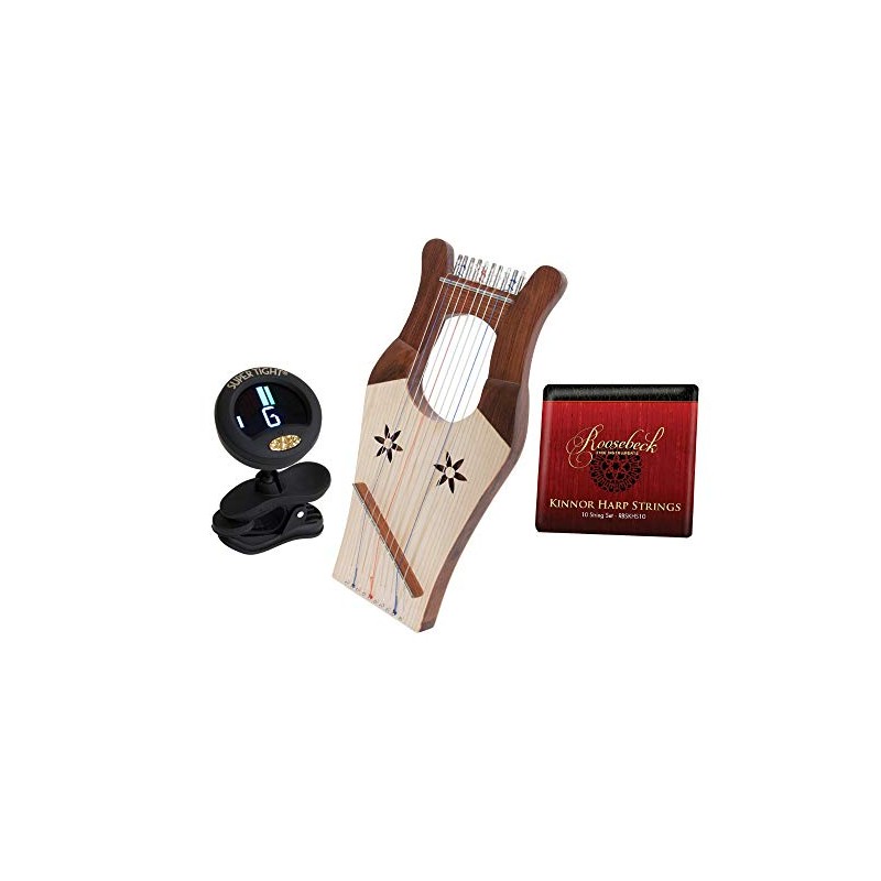 Mini Kinnor King Davids Harp Light Renaissance W/Gig Bag &