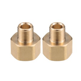 VekAuto Pressure Washer Connector, M14x1.5 to 13mm G1/4" Male and Female Adapter Brass Screw Hose Connector Universal for Pressure Washer Brass Copper Tone Auto Accessories