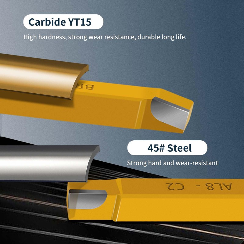 20 pc 3/8" Carbide Tip Tipped Cutter Tool,Metal Lathe Cutting