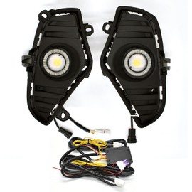 KITOCARTOP LED Fog Lights Fit for 2019-2023 RAV4 DRL with Amber Sequential Turn Signal Driving Lights Front Bumper HeadLights