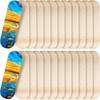 Meooeck 24 Pack Blank Skateboard Decks Mini Maple Skateboard Deck