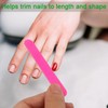 Roellgs Pack of 100 Professional Nail Files, Double Sided Disposable
