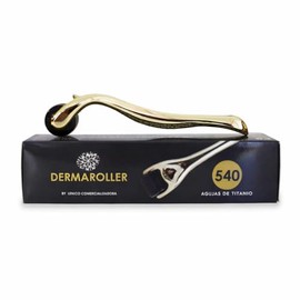 Lenico Dermaroller Facial y Capilar de Titanio, Rodillo Manual para Rutina de Cuidado de la Piel y Cuero Cabelludo, Uso Cosmtico en Casa