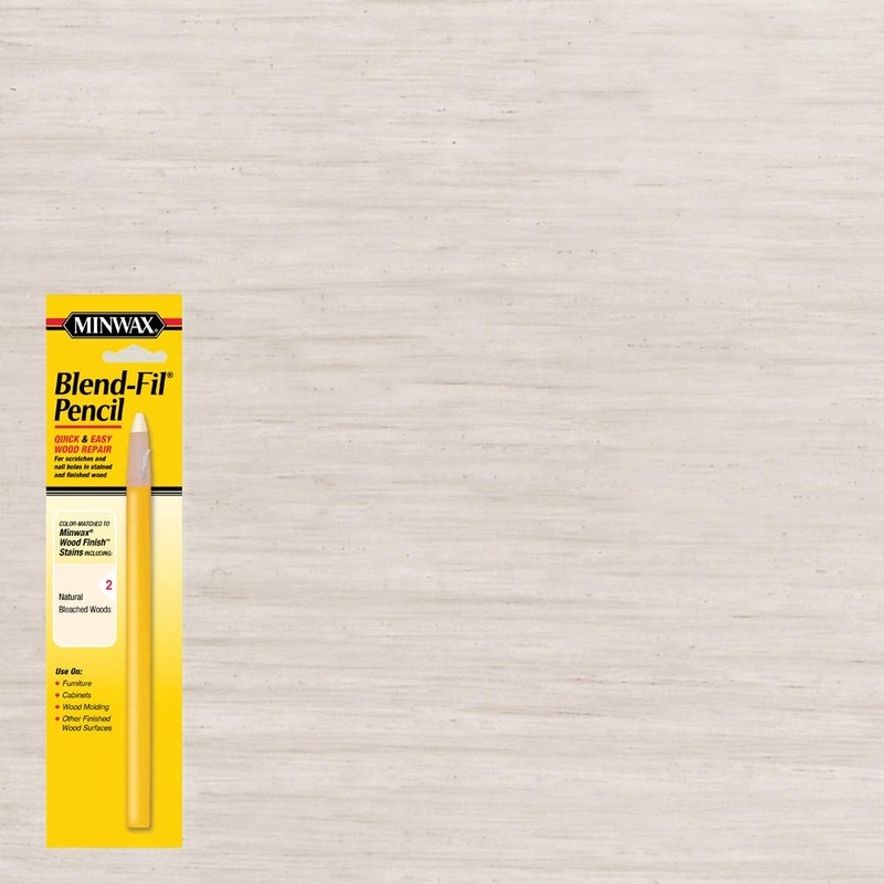 Minwax 11002 Number-2 Blend-Fil Wood Repair Stain Pencil, Natural Bleached
