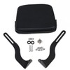 Motorcycle Passenger Sissy Bar Adjustable Backrest Pad Compatible with Harley